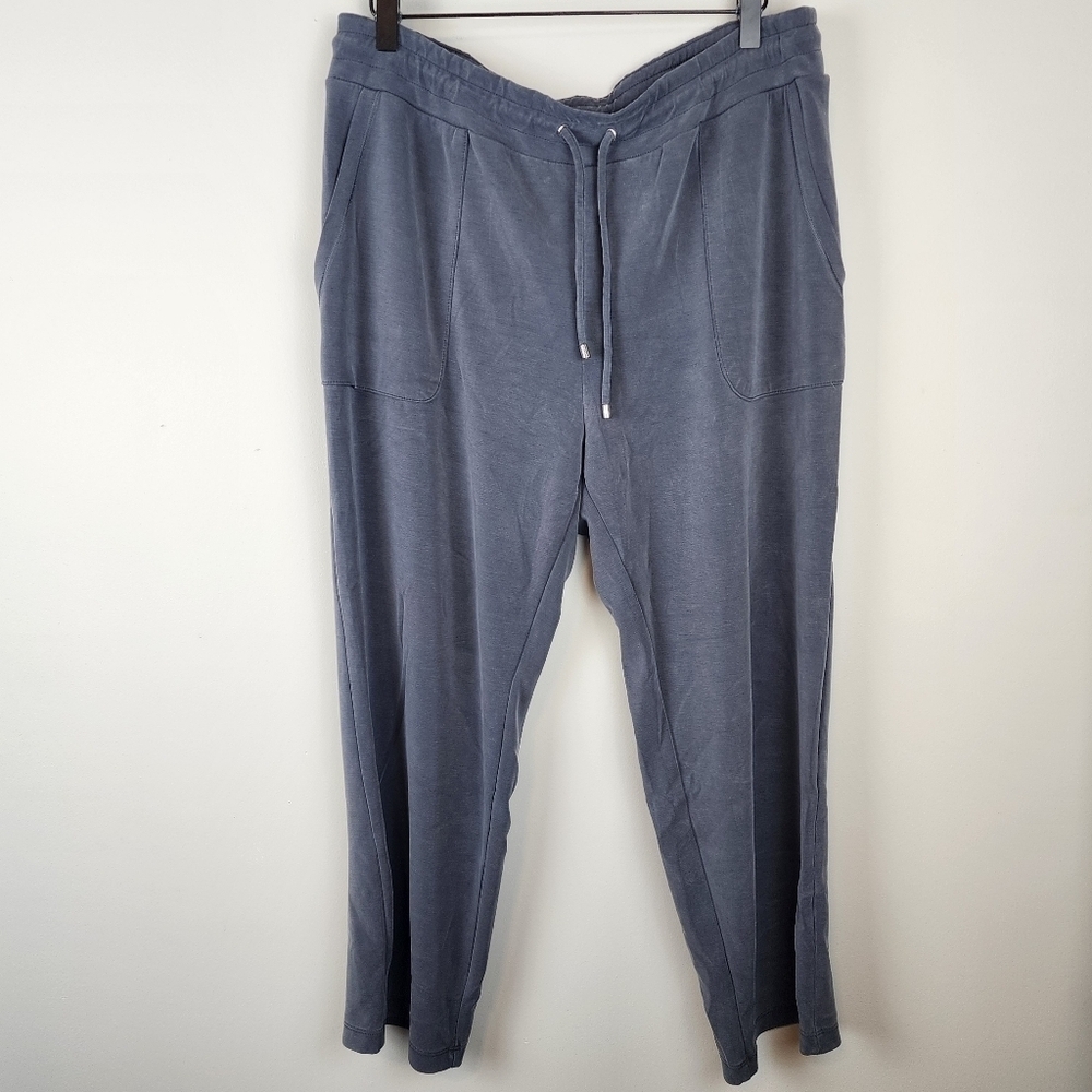 Chico's Zenergy ankle pants size 2 R / 12 - 14 gray pockets elastic waist